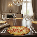 Caspari Lacquer placemat rou-Coral