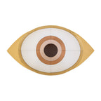 Chambeige Eye Tray – Brass & Mirrored Glass Decorative Tray