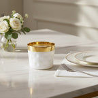 Champagne Goblet White, Dot-Pattern Relief