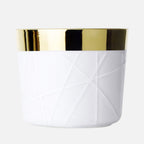 Champagne Goblet White, Rode Embossed