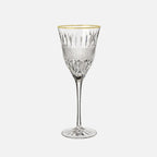 Water Goblet with Gold Rim