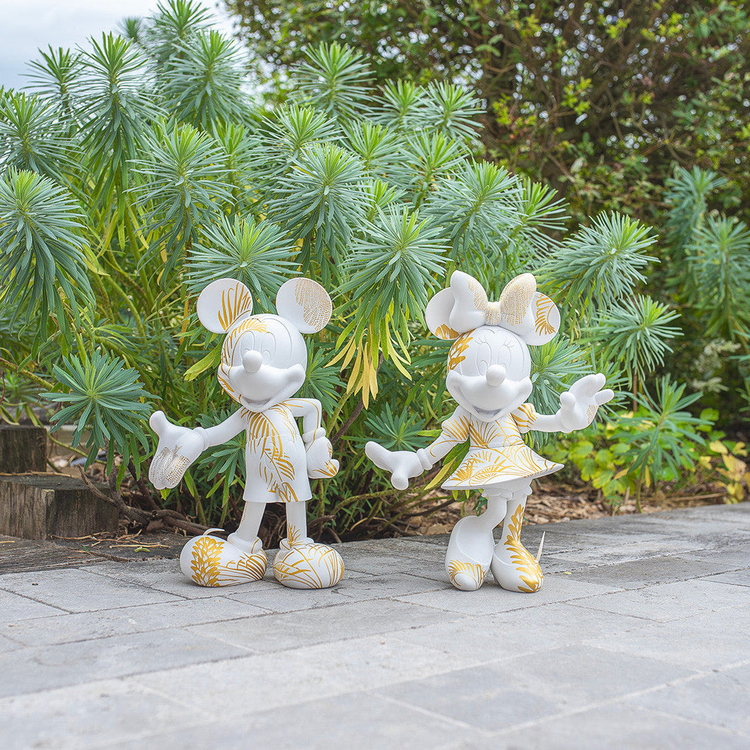 Star Style Mickey Small Figurine - White/Gold