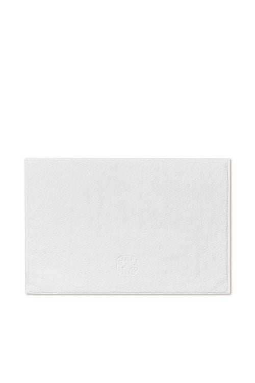 Damask Terry Bath Mat, White, 70x50cm