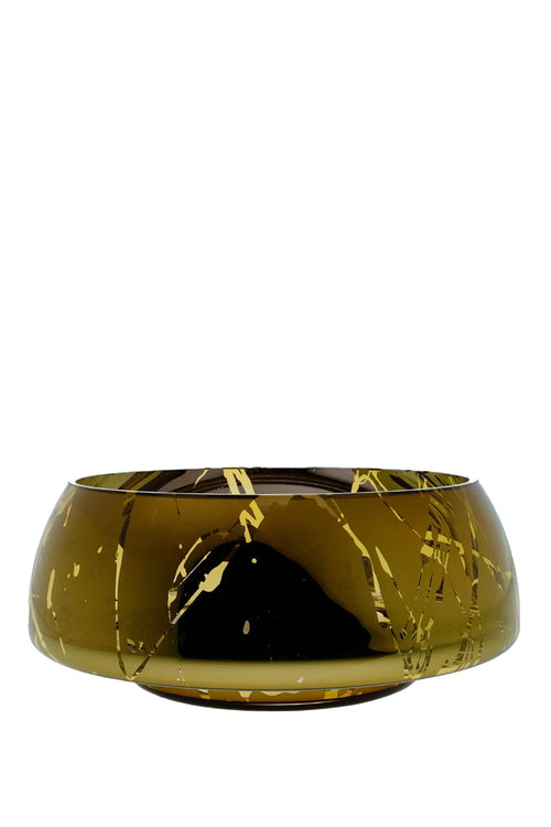 Deco Jazz Splashed Bowl, 32cm, Amber Deco Jazz Splashed Bowl, 32cm, Amber Maison7