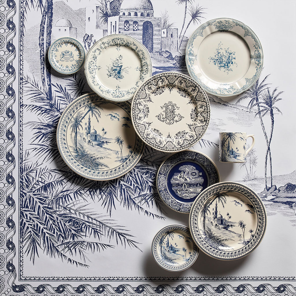Les Dèpareillèes Bleu Assorted Dessert Plates, 23cm, Set of 6