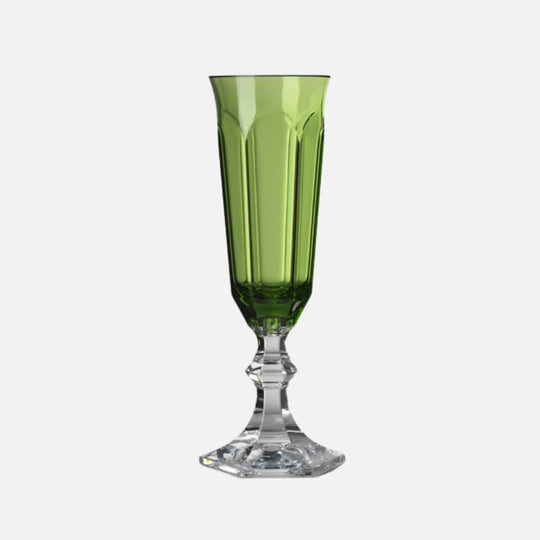 Dolce Vita Green Acrylic Champagne Flute