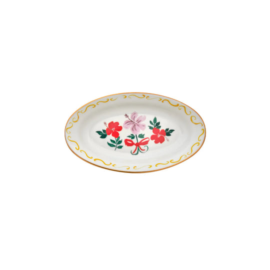 Oval Tray Flower Bow