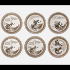 Chevaux Du Vent - Set of 6 assorted dessert plates