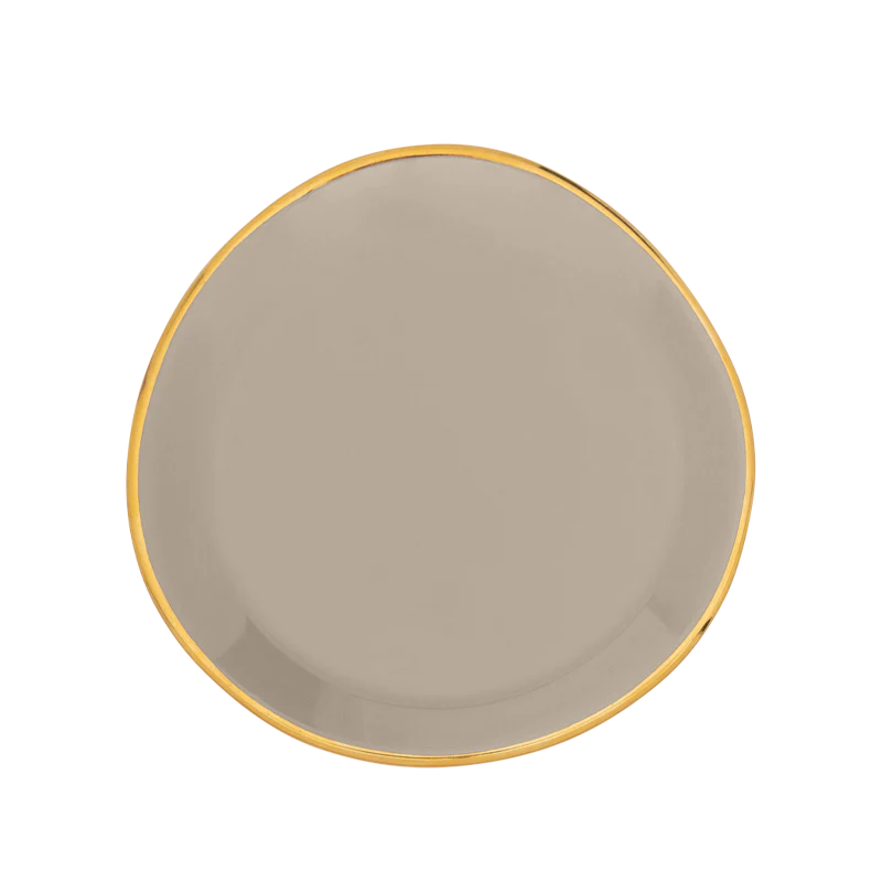 Good Morning Cappuccino & Tea Cup with Plate Set of 4 – Gray Morn
