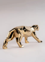 Panther Sculpture Golden