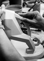 Panther Sculpture Silver