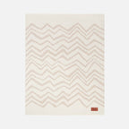 Graffiti Plaid in virgin wool 135x180 cm with chevron pattern