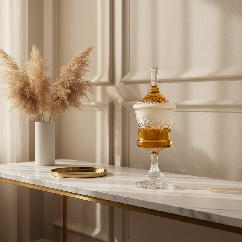 Hoarfrost Crystal Decorative Box 39.5cm – Amber