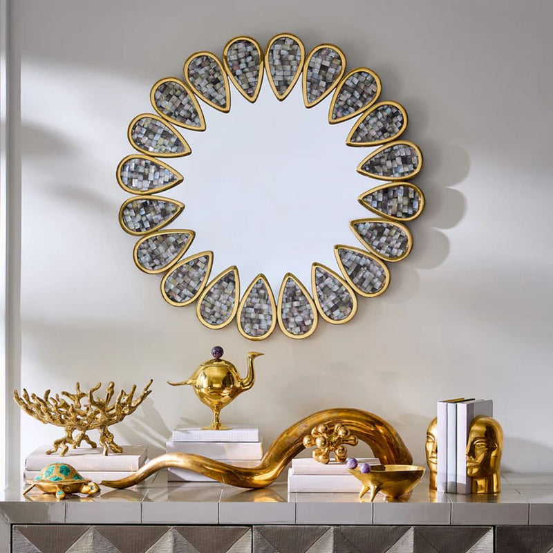 Brass Frog Bowl with Amethyst Eyes – Handcrafted Home Décor