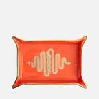 Snake Valet Tray - Porcelain with Gold Accents