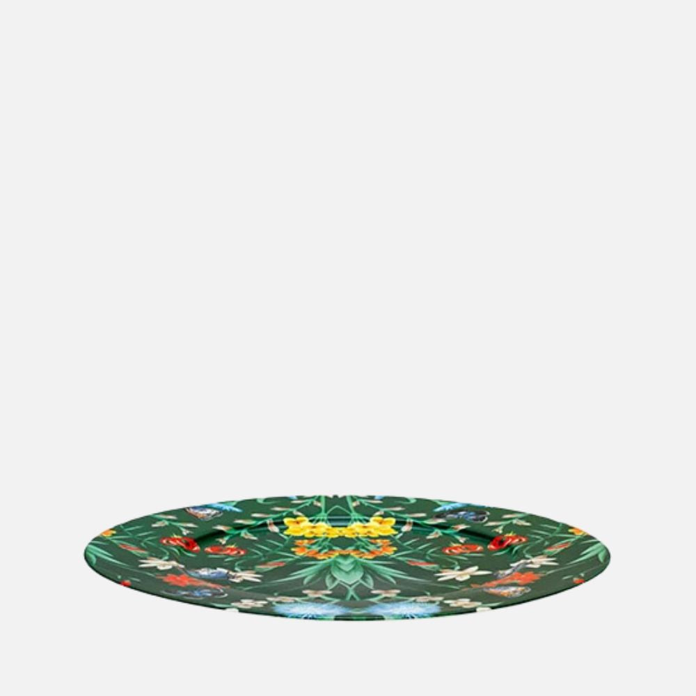 Jardin De Papillons Dessert / Salad Plate, Green, 22cm