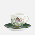Jardin De Papillons Espresso Cup & Saucer, 90ml