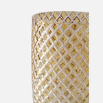 Karo Diamond Vase Amber 40cm for Home