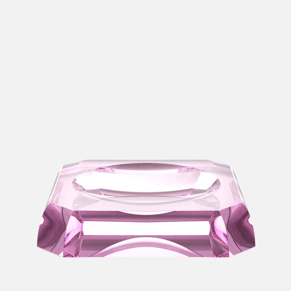 Kristall Soap Dish - Pink