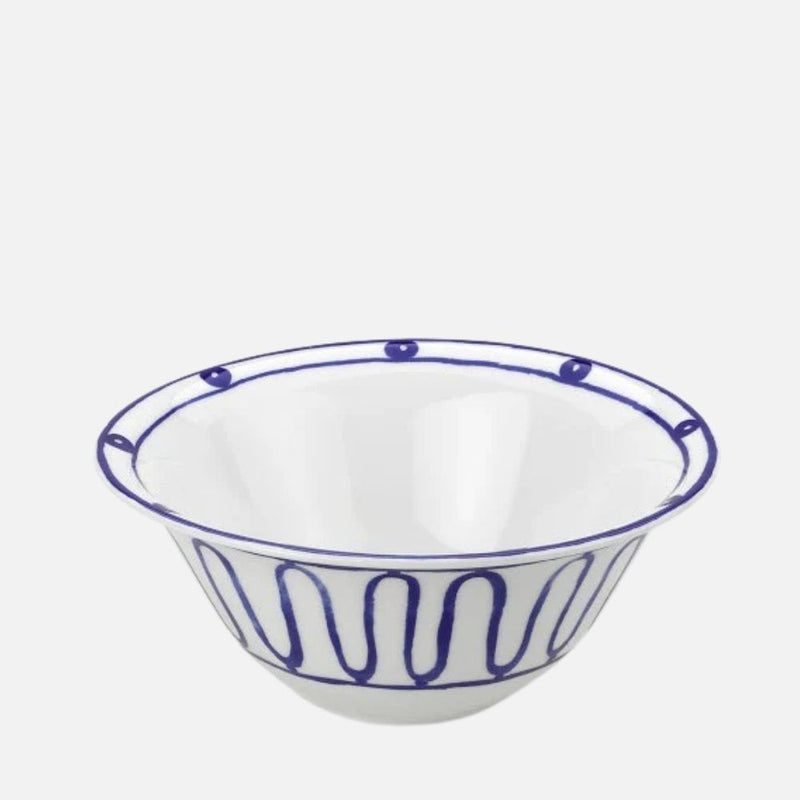 Kyma Blue Salad Bowl – Hand‑Painted (Ø 25cm)