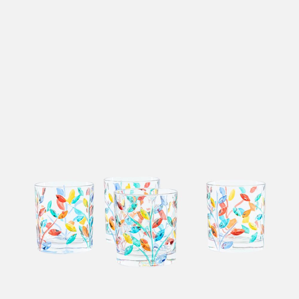 Crystal Tumbler Glasses - Set of 4