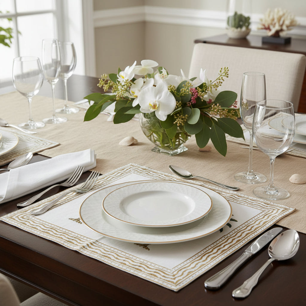 Green Palm Tree Cotton Placemat