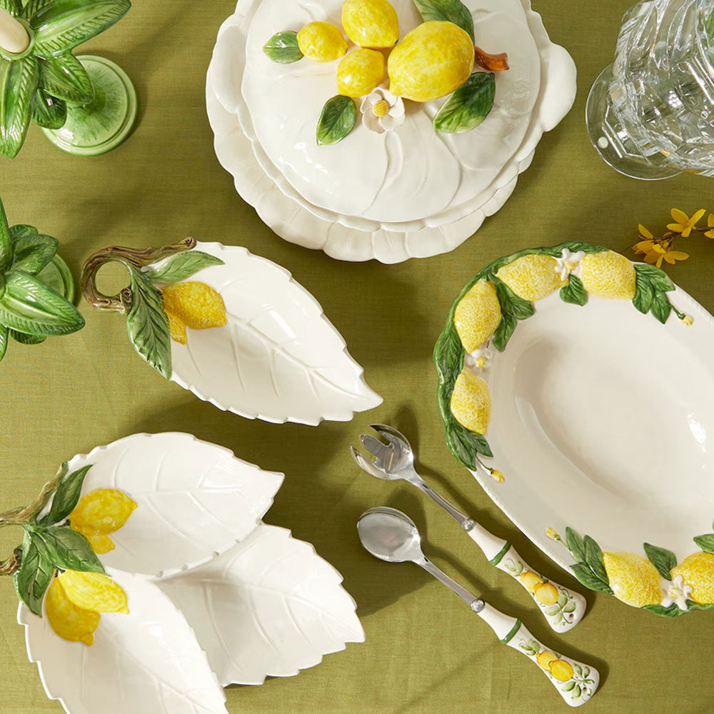 Lemon Collection Hand-Painted Ceramic Starter Dish No. 3