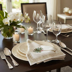 Hand-Printed Cotton Napkins – Set of 2, 40 × 40 cm