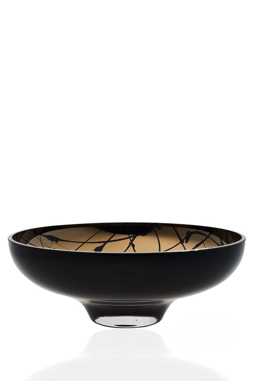 Large Glass Bowl With Splashes, 34 cm Large Glass Bowl With Splashes, 34 cm Maison7