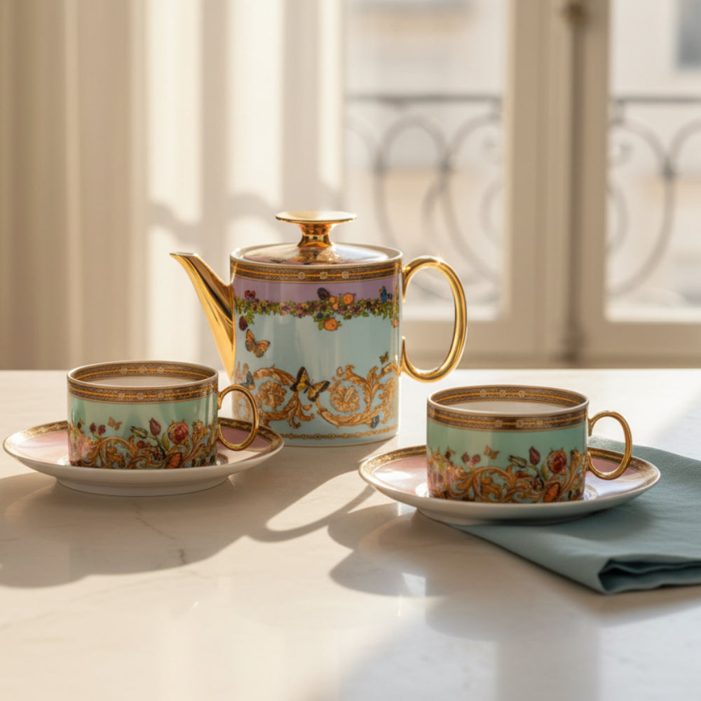 Le Jardin de Versace Tea Set for Two – Porcelain
