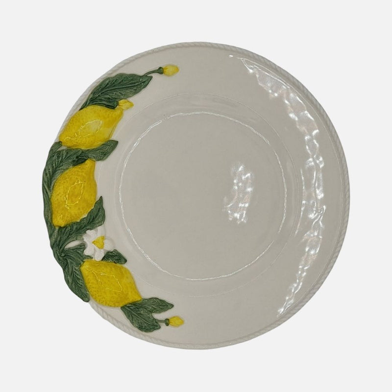 Lemon Collection Hand-Painted Ceramic Dinner Plate-(Ø 27cm)
