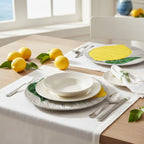 Lemon Raffia Charger Plate – 38 cm