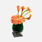 Luna Marbel Base with Melted Glass