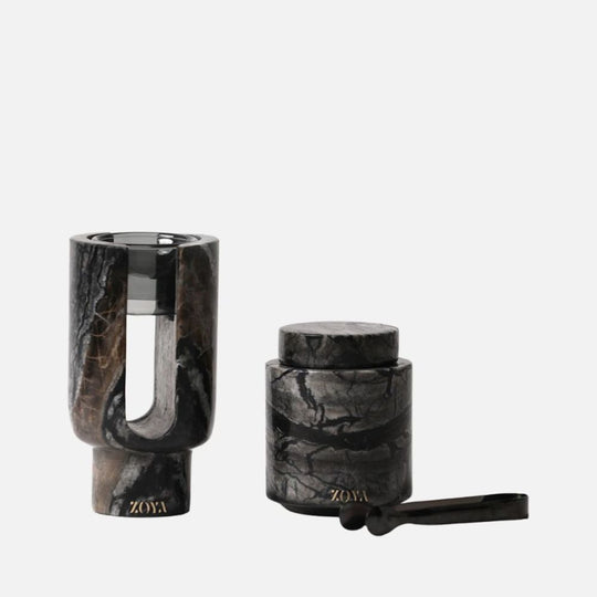 Luna Marble Mabkhar Set