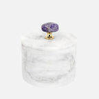 Luxury Marble Box with Amethyst Handle