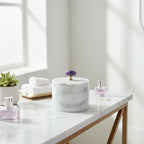 Luxury Marble Box with Amethyst Handle