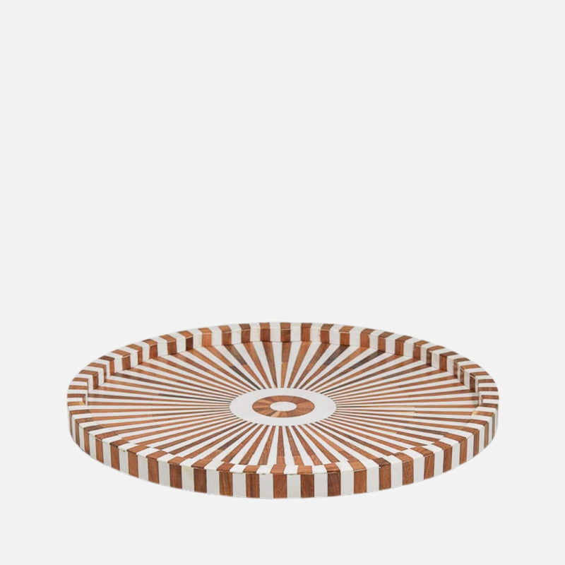 Lyra Inlay Tray Large – Handcrafted Decorative Tray