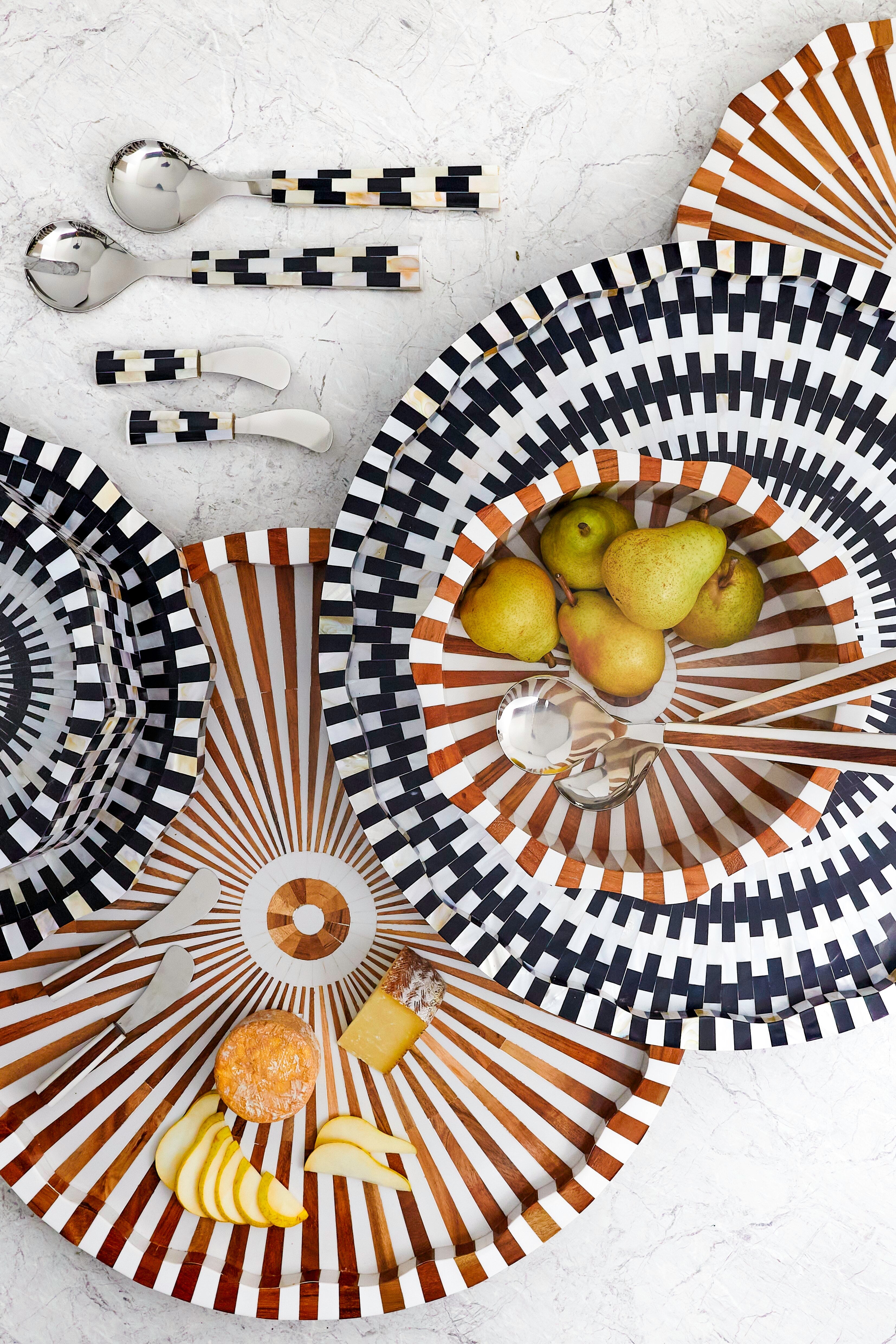 Lyra Inlay Tray Large – Handcrafted Decorative Tray