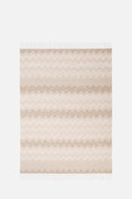 Plaid Gessetti 130x190 cm in wool blend zig zag