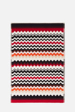 100% cotton bath mat with chevron pattern
