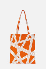 Nastri Home Bag 35x39 cm in cotton with ribbon pattern