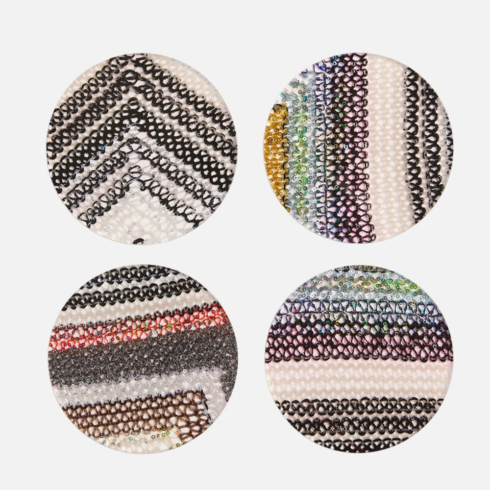 Missoni Chevron Paillettes Coaster Set of 4 – Multicolour