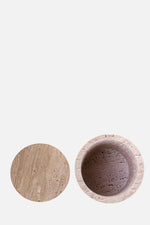 Travertine Candle Holder