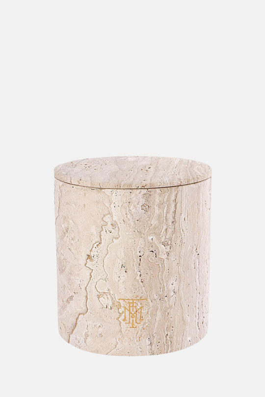 Travertine Candle Holder