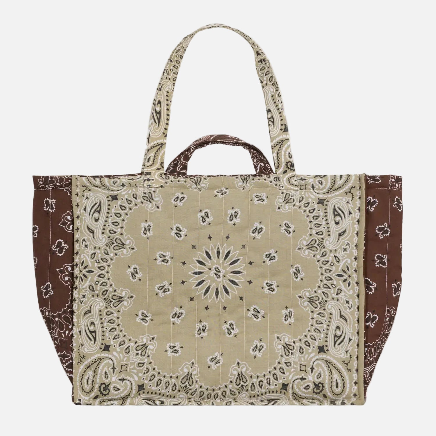 Call It Tds - Maxi Cabas Matelassé - Travel/ Mapmonde Beige / Marron Tote Bag