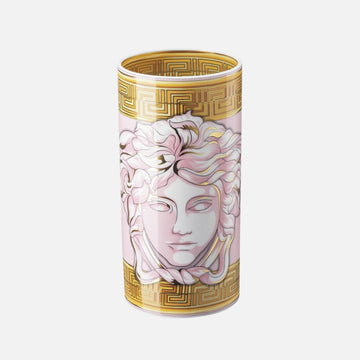 Medusa Amplified Vase – Pink Porcelain, 24 cm