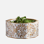 Mya Handmade Inlay Bowl – Floral Wood Mosaic Design