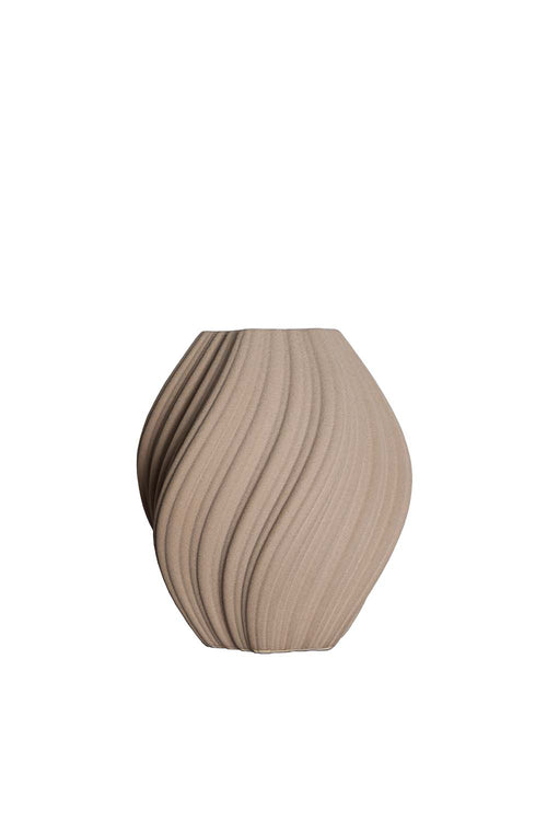 Noelle Vase, 21cm, Brown