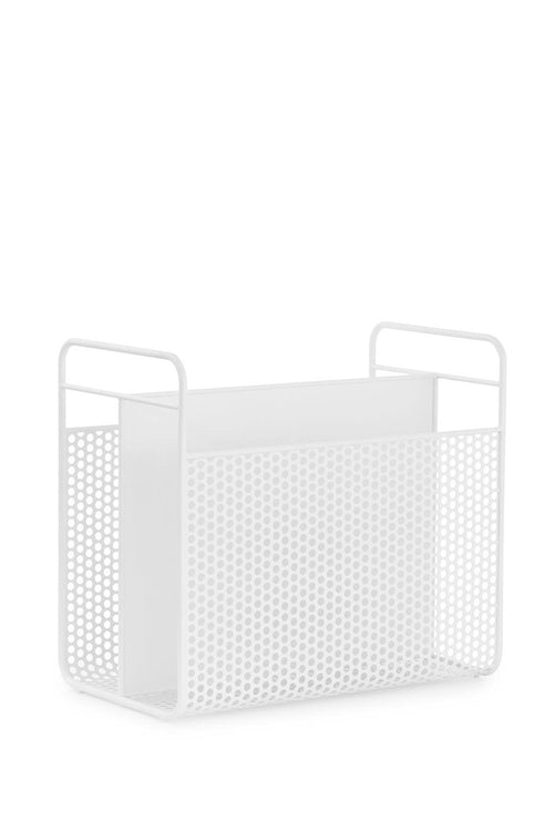 Analog Magazine Rack, White