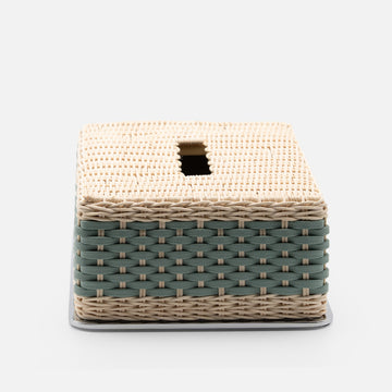 Amiens Rattan Tissue Box (Mint)